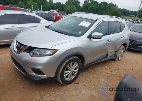 2015 Nissan Rogue Sv z USA, uszkodzony, nr VIN KNMAT2MT6FP529559